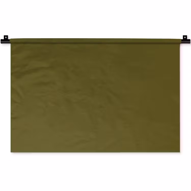 Wandkleed - Dark - Olive - Groen — 1