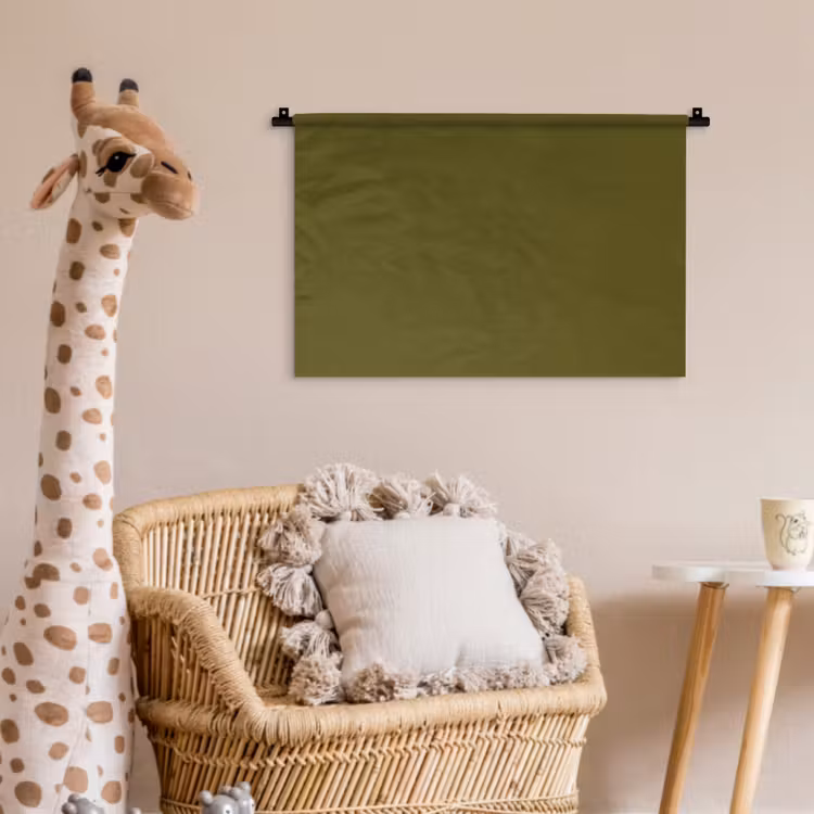 Wandkleed - Dark - Olive - Groen — 5