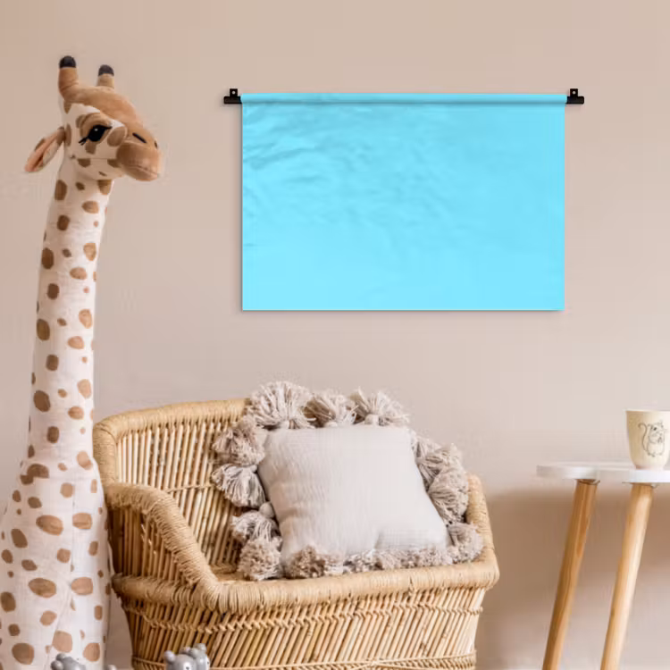 Wandkleed - Electric - Cyan - Blauw — 5