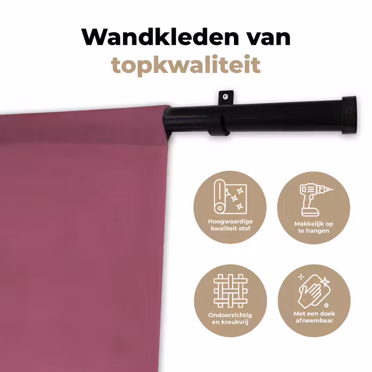 Wandkleed - Berry - Roze -Pink — 3