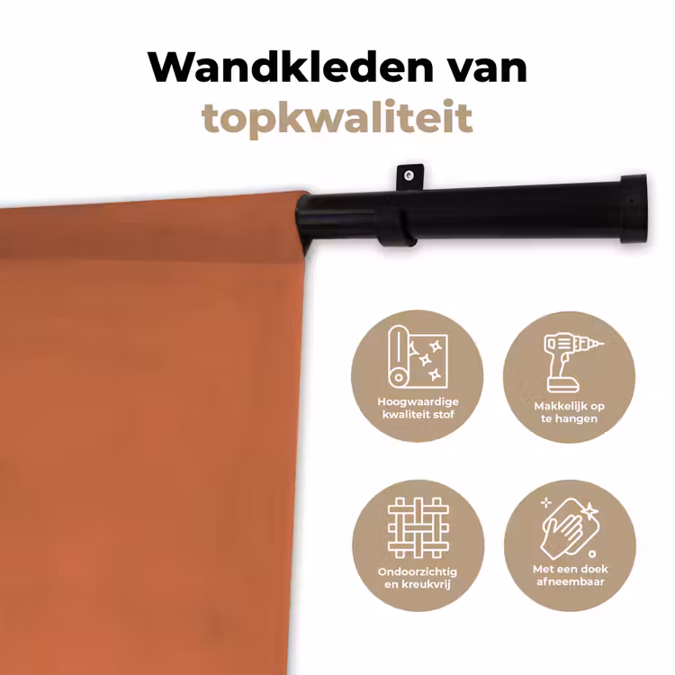 Wandkleed - Classic - Terracotta - Oranje — 3
