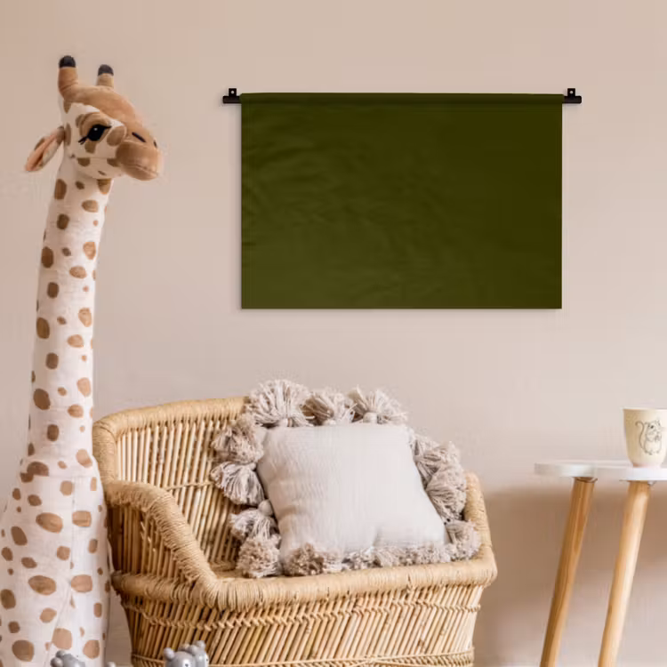 Wandkleed - Dark - Olive - Groen — 5