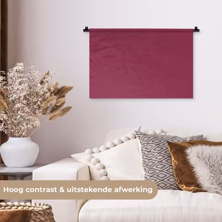 Wandkleed - Deep - Rasberry - Rood — 4