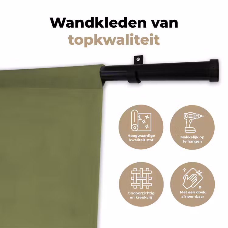 Wandkleed - Herbal - Matcha - Groen — 3