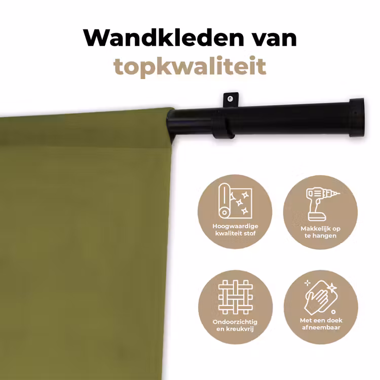 Wandkleed - Juniper - Groen - Organisch — 3