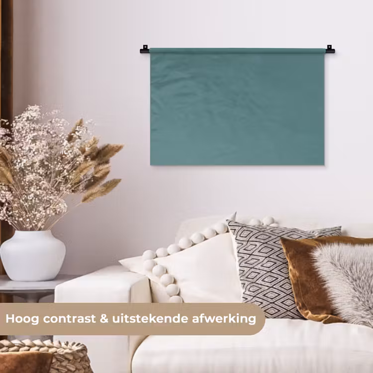 Wandkleed - Serene - Teal - Blauw — 4