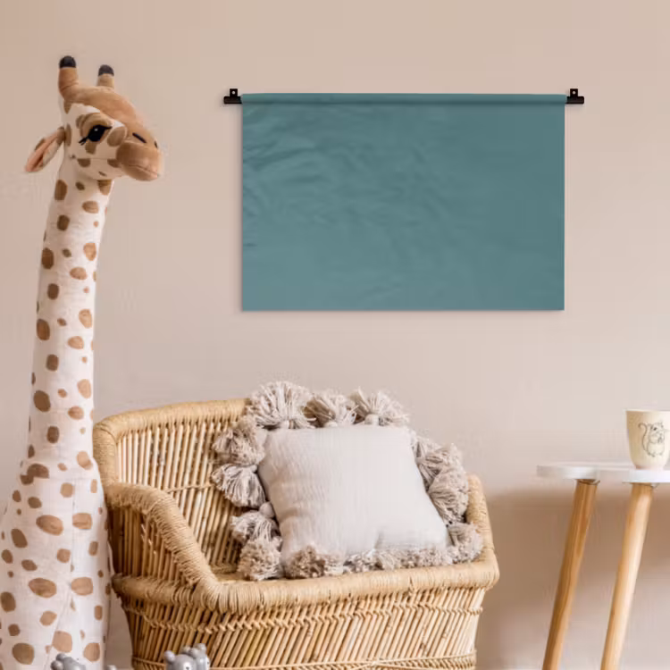 Wandkleed - Serene - Teal - Blauw — 5