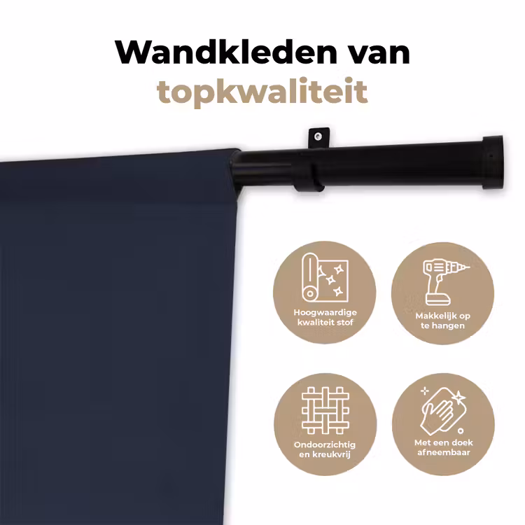 Wandkleed - Midnight - Swing - Blauw — 3