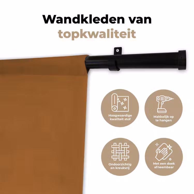 Wandkleed - Spiced - Cinnamon - Bruin — 3