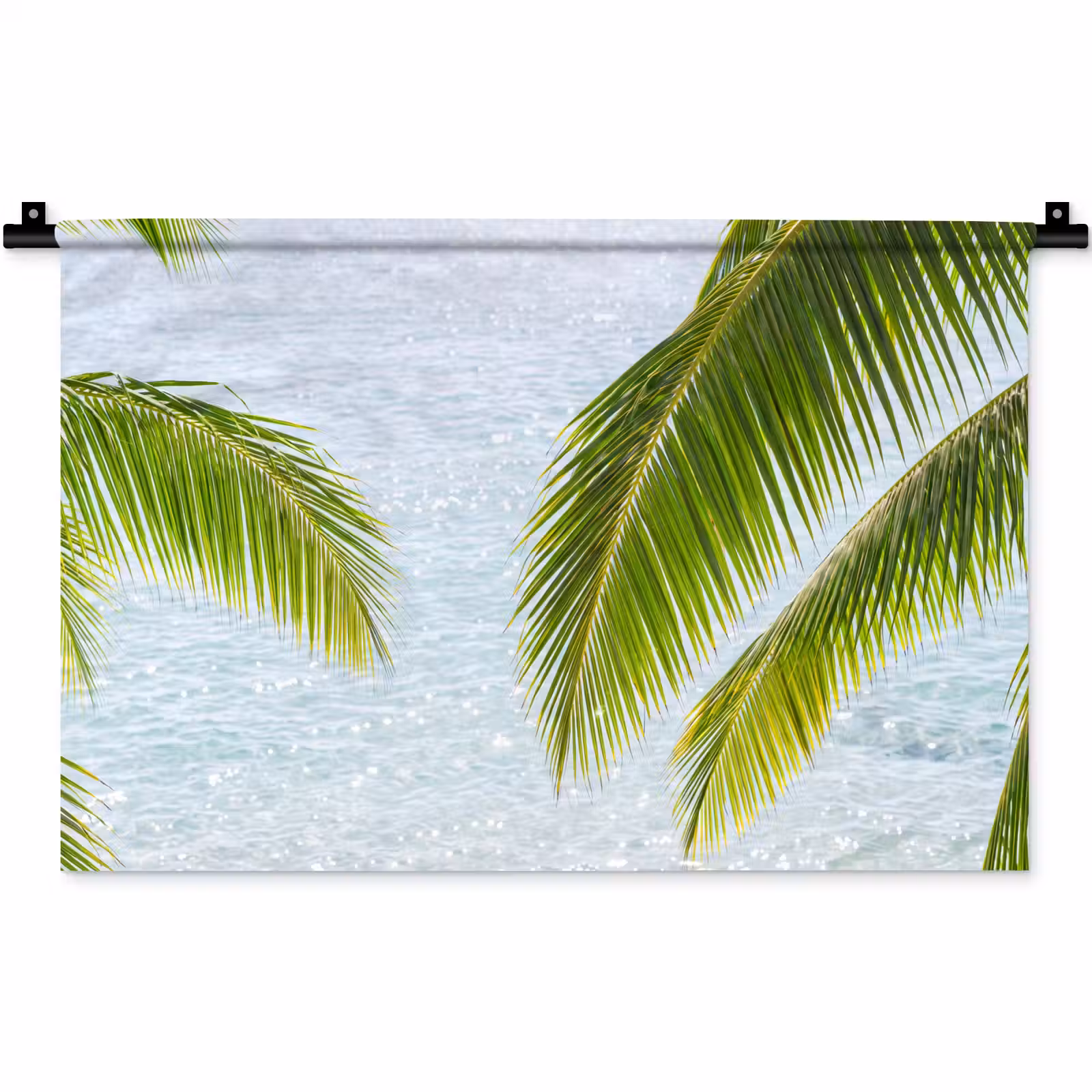 Wandkleed - Boom - Bladeren - Water - Tropisch - Groen — 1