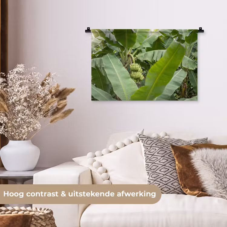 Wandkleed - Eten - Bananen - Plantage - Groen — 4