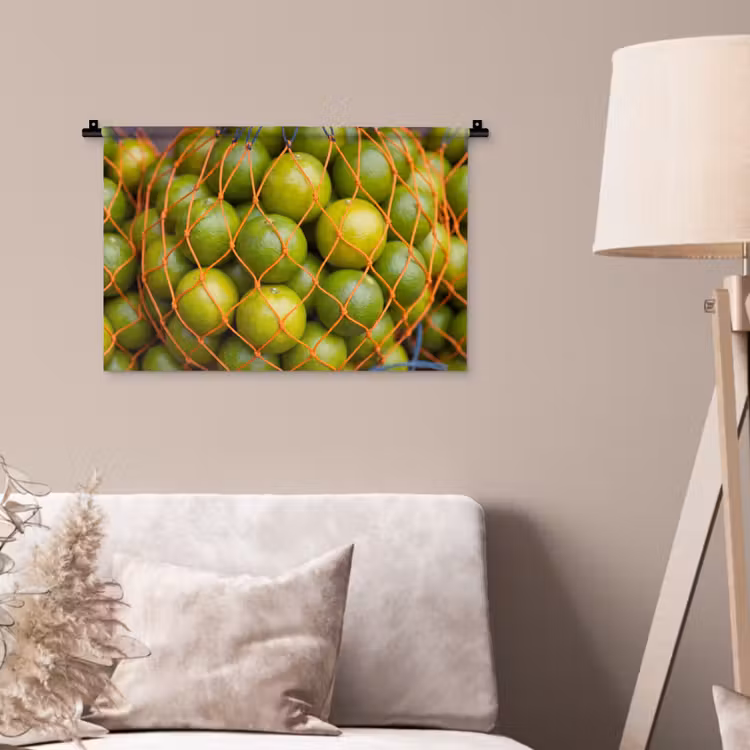 Wandkleed - Eten - Net - Groen - Markt — 2
