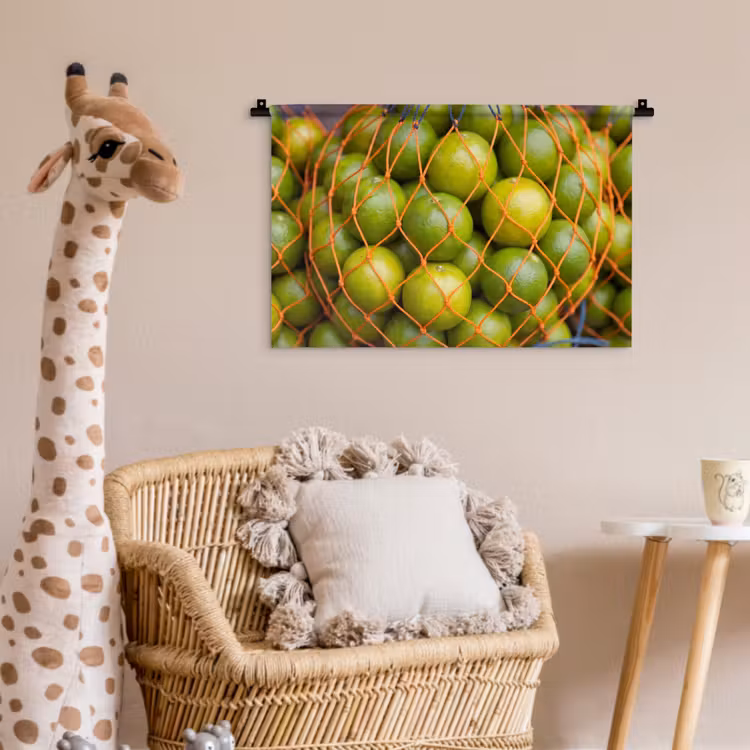 Wandkleed - Eten - Net - Groen - Markt — 5