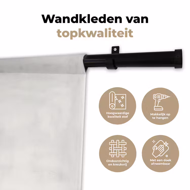 Wandkleed - Pure - Alabaster - Wit — 3