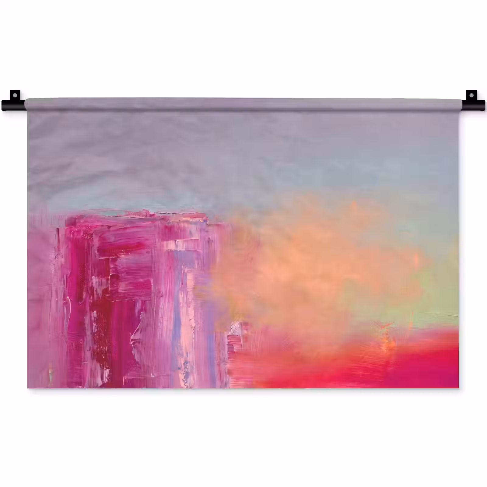 Wandkleed - Abstract - Kleuren - Modern - Roze — 1