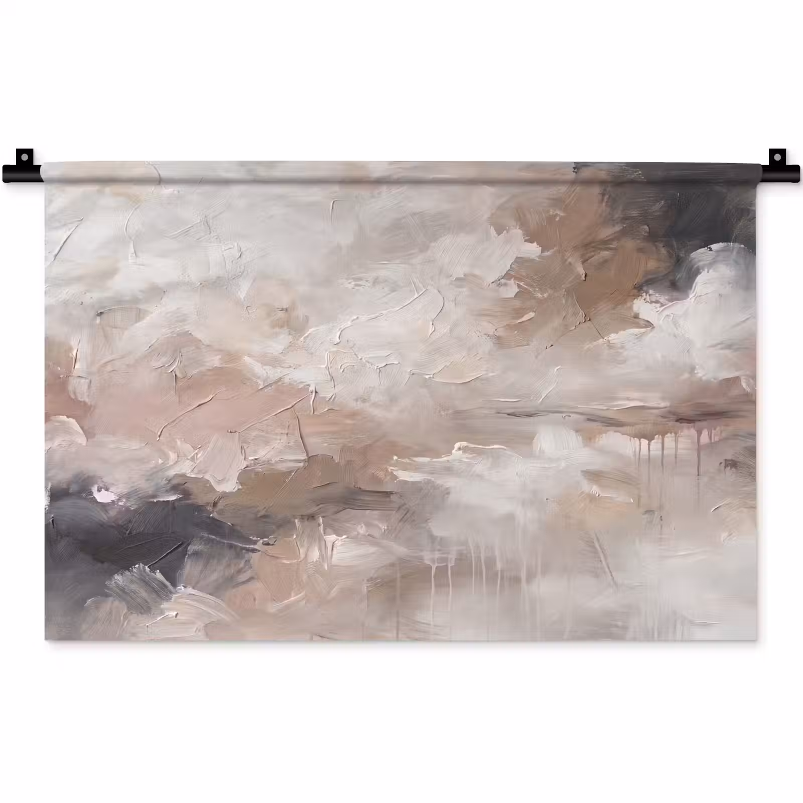 Wandkleed - Abstract - Textuur - Kunst - Modern - Beige — 1