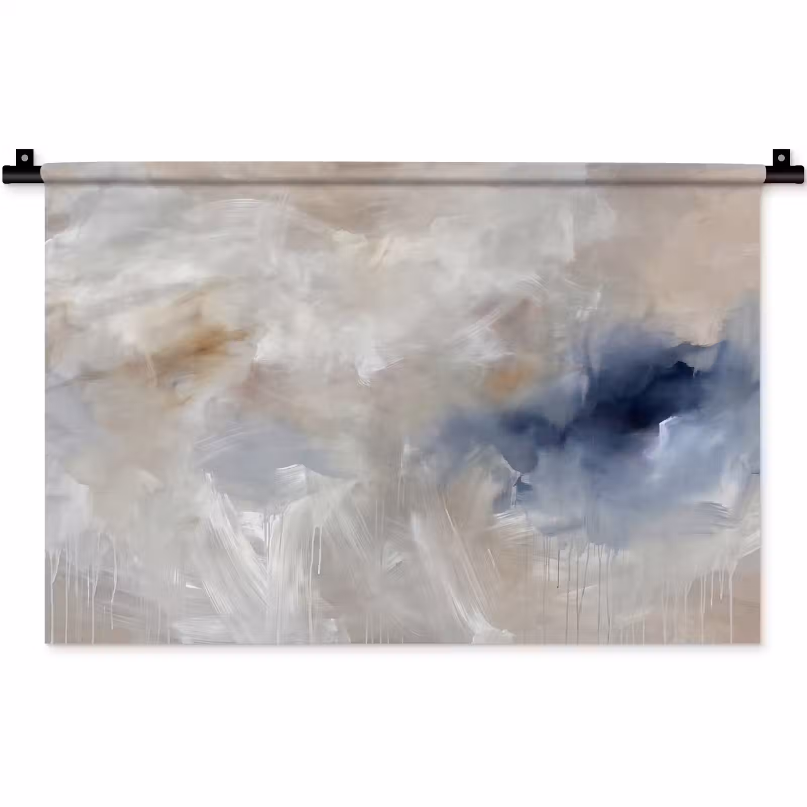 Wandkleed - Abstract - Wolken - Sfeer - Modern - Beige — 1