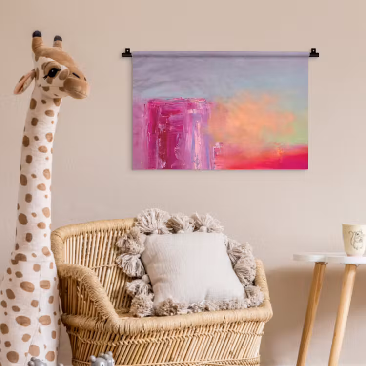 Wandkleed - Abstract - Kleuren - Modern - Roze — 5
