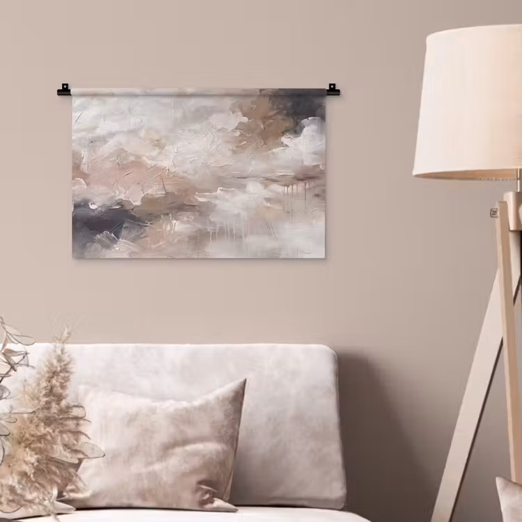 Wandkleed - Abstract - Textuur - Kunst - Modern - Beige — 2