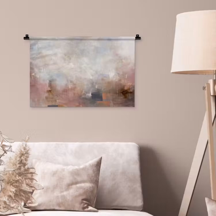 Wandkleed - Abstract - Vloeiend - Kunst - Modern - Beige — 2