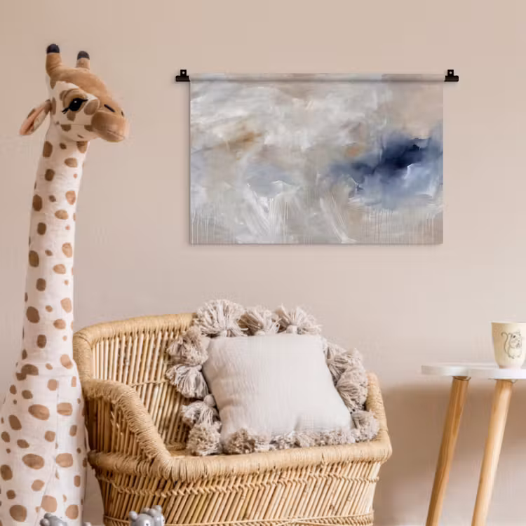 Wandkleed - Abstract - Wolken - Sfeer - Modern - Beige — 5