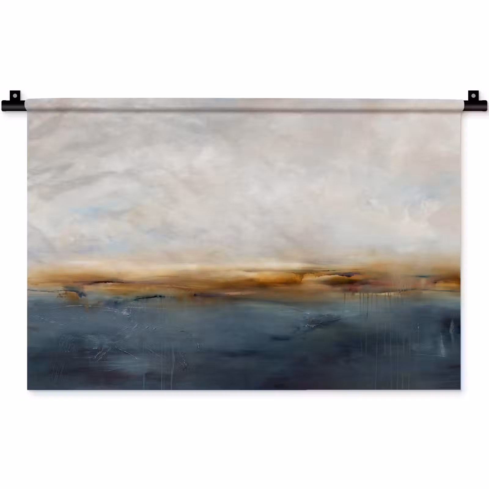 Wandkleed - Abstract - Horizon - Water - Modern - Beige — 1