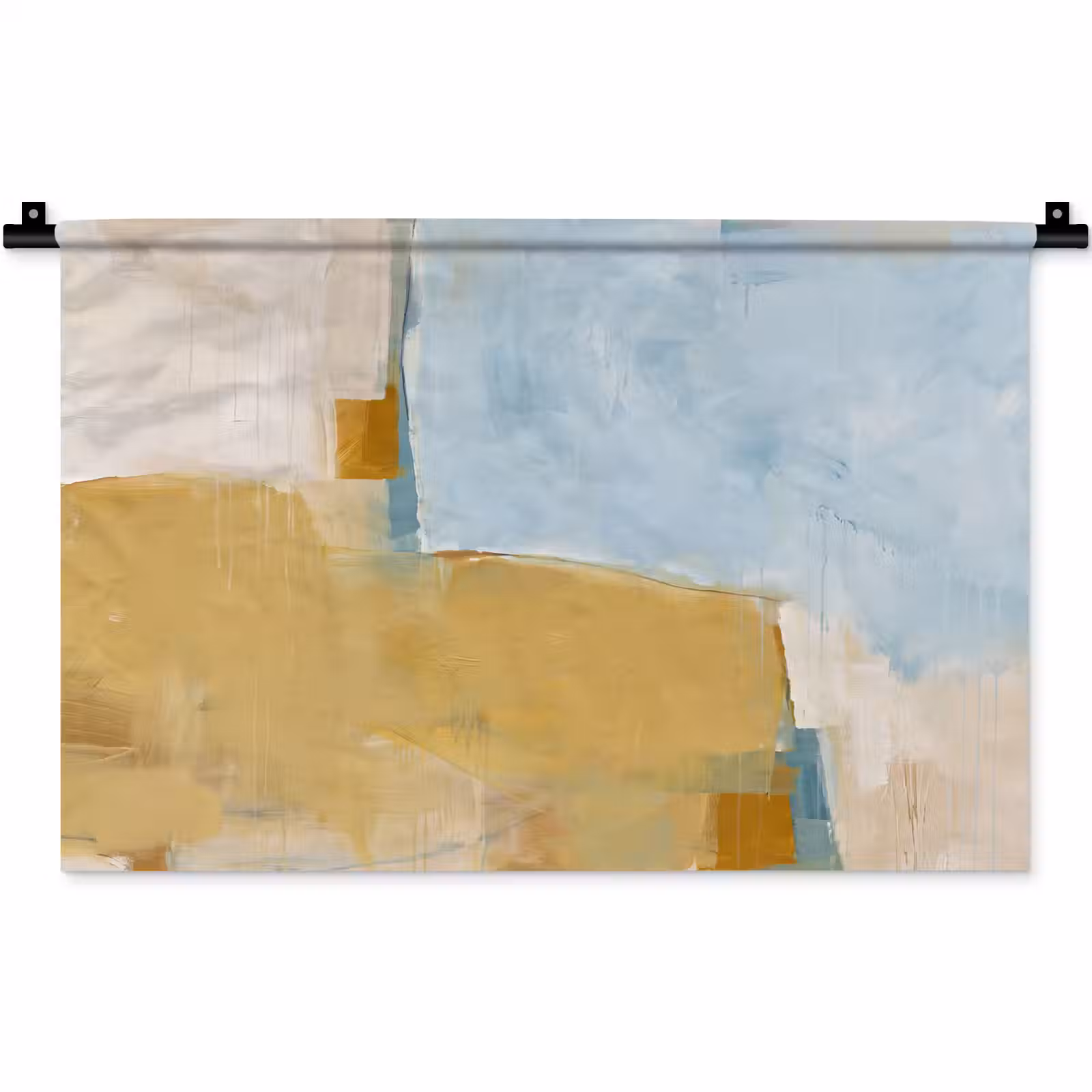 Wandkleed - Abstract - Kleuren - Kunst - Modern - Blauw — 1