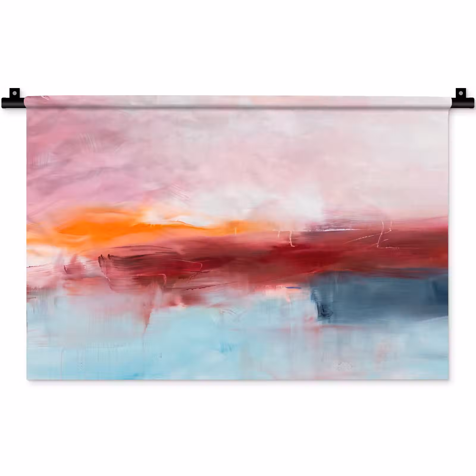 Wandkleed - Abstract - Kleuren - Modern - Kunst - Roze — 1