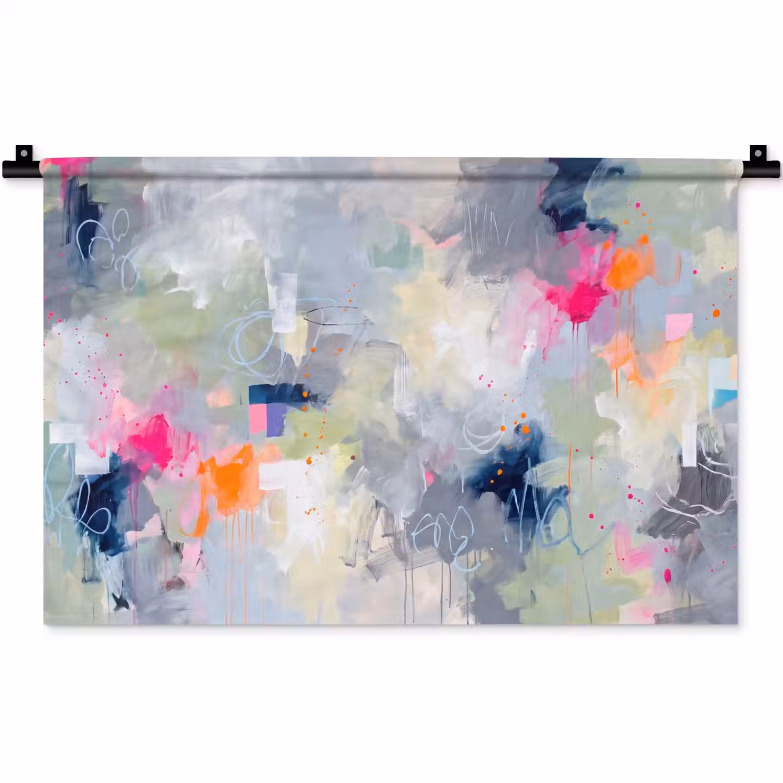 Wandkleed - Abstract - Kleurrijk - Modern - Kunst — 1