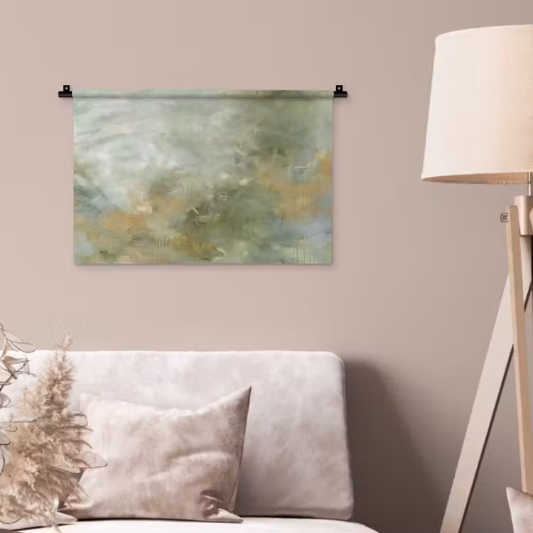Wandkleed - Abstract - Groen - Beige - Modern - Kunst — 2
