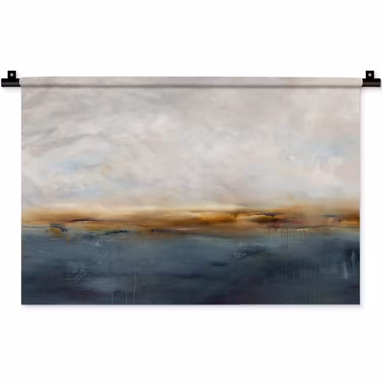 Wandkleed - Abstract - Horizon - Water - Modern - Beige — 1