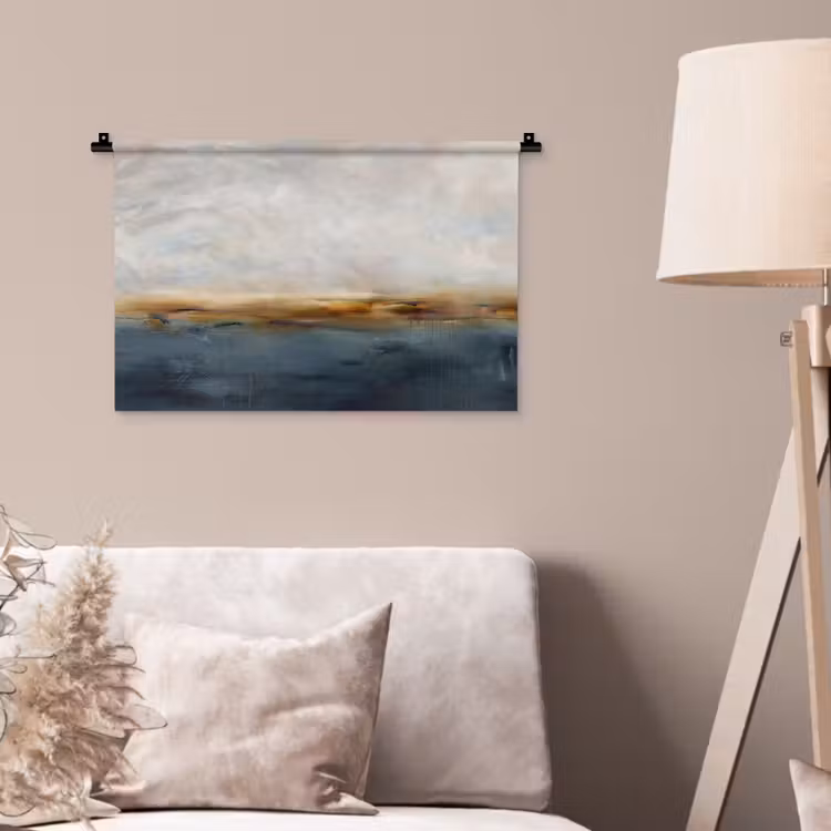 Wandkleed - Abstract - Horizon - Water - Modern - Beige — 2