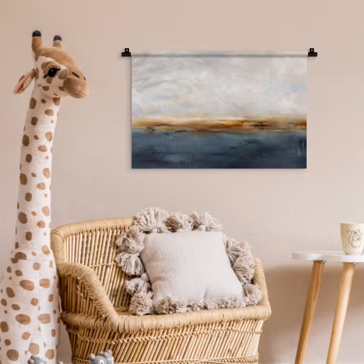 Wandkleed - Abstract - Horizon - Water - Modern - Beige — 5