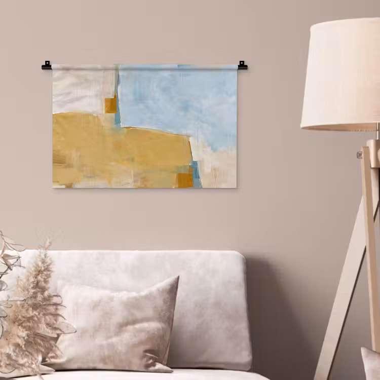 Wandkleed - Abstract - Kleuren - Kunst - Modern - Blauw — 2