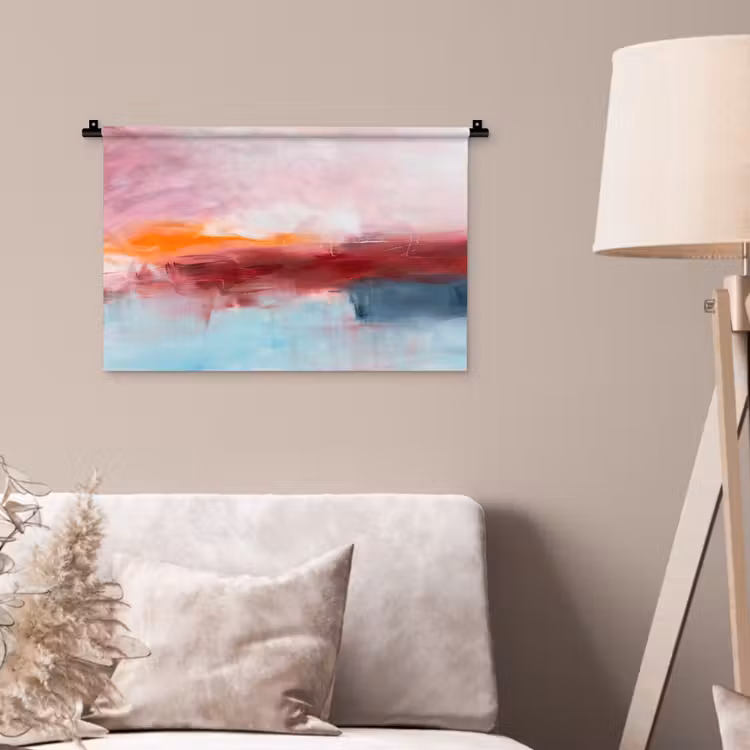 Wandkleed - Abstract - Kleuren - Modern - Kunst - Roze — 2