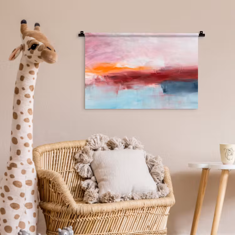 Wandkleed - Abstract - Kleuren - Modern - Kunst - Roze — 5