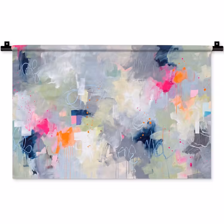 Wandkleed - Abstract - Kleurrijk - Modern - Kunst — 1