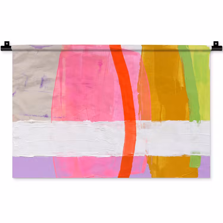 Wandkleed - Abstract - Kleurrijk - Vormen - Modern - Kunst — 1