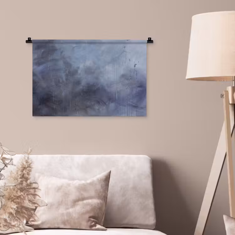 Wandkleed - Abstract - Kwaststreken - Modern - Kunst - Grijs — 2