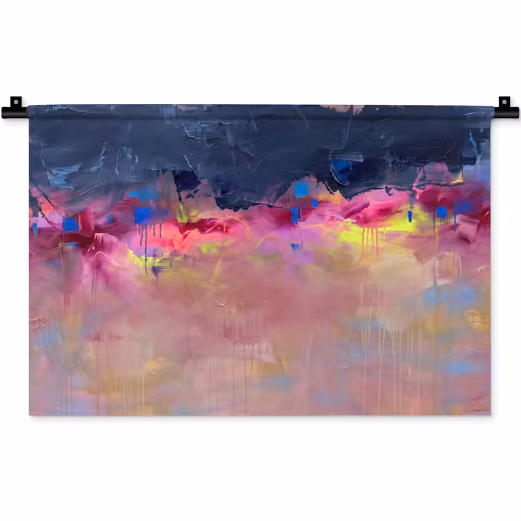 Wandkleed - Abstract - Textuur - Kleuren - Modern - Roze — 1
