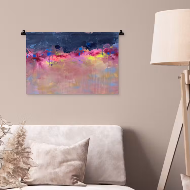 Wandkleed - Abstract - Textuur - Kleuren - Modern - Roze — 2