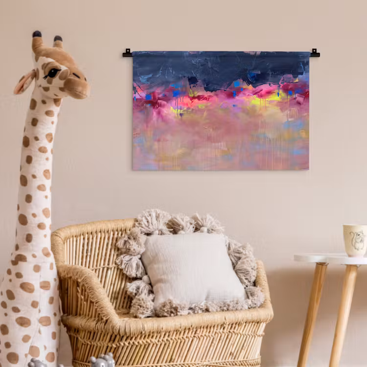 Wandkleed - Abstract - Textuur - Kleuren - Modern - Roze — 5