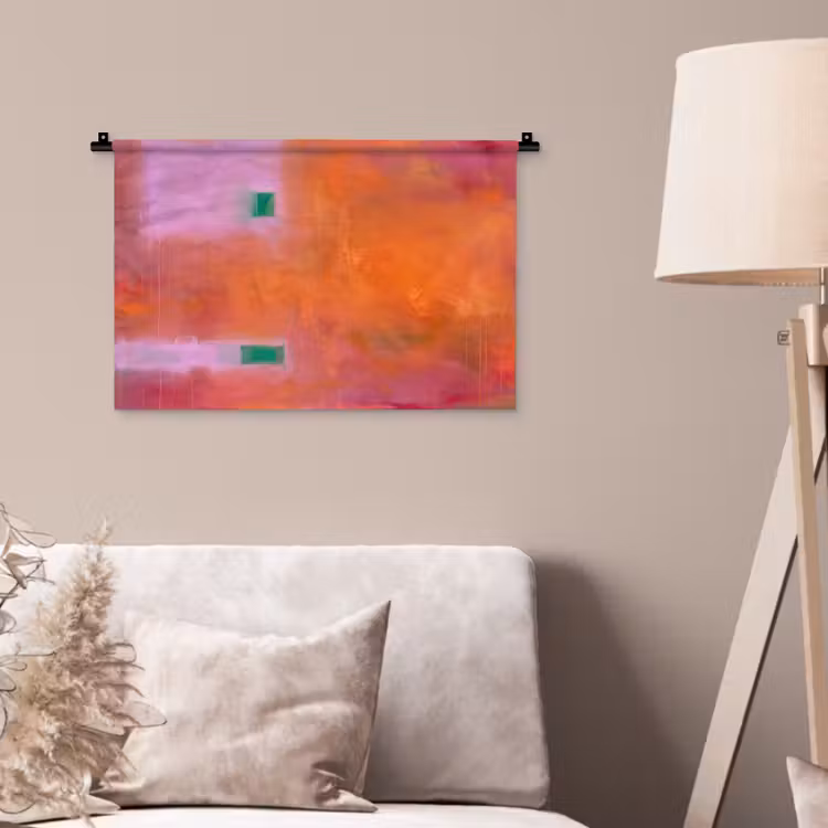 Wandkleed - Abstract - Vlakken - Kunst - Modern - Oranje — 2