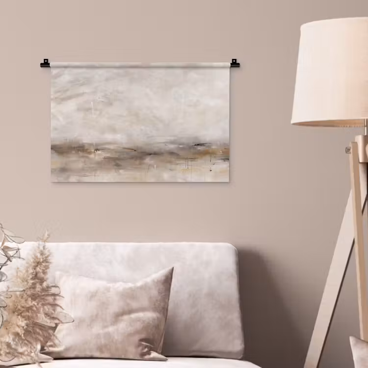 Wandkleed - Abstrakt - Landschap - Modern - Beige - Kunst — 2