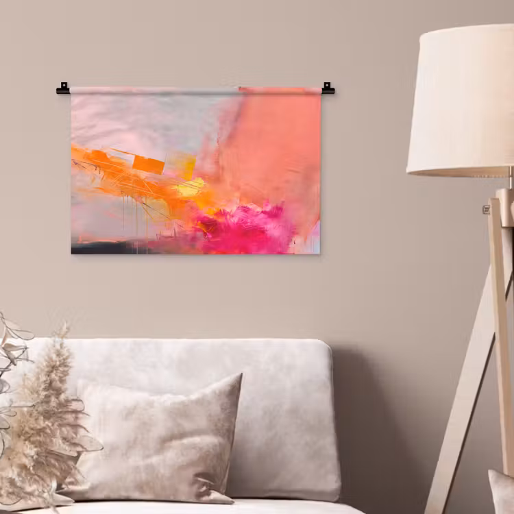 Wandkleed - Abstract - Kleurrijk - Modern - Roze — 2