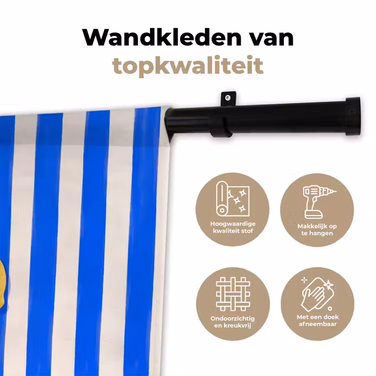 Wandkleed - Fruit - Citroen - Zomer - Geel - Blauw — 3