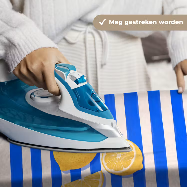 Wandkleed - Fruit - Citroen - Zomer - Geel - Blauw — 6