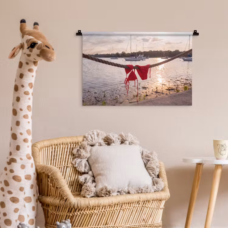 Wandkleed - Badkleding - Rood - Zomer - Water - Zonsondergang — 5