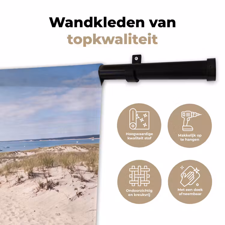Wandkleed - Duin - Bord - Kust - Landschap - Rood — 3