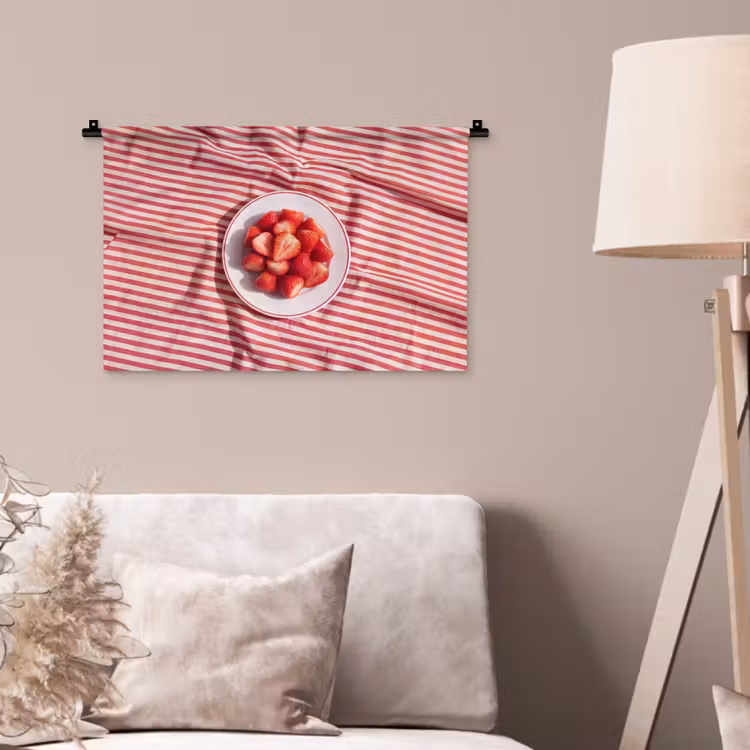 Wandkleed - Eten - Aardbeien - Fruit - Zomer - Rood — 2